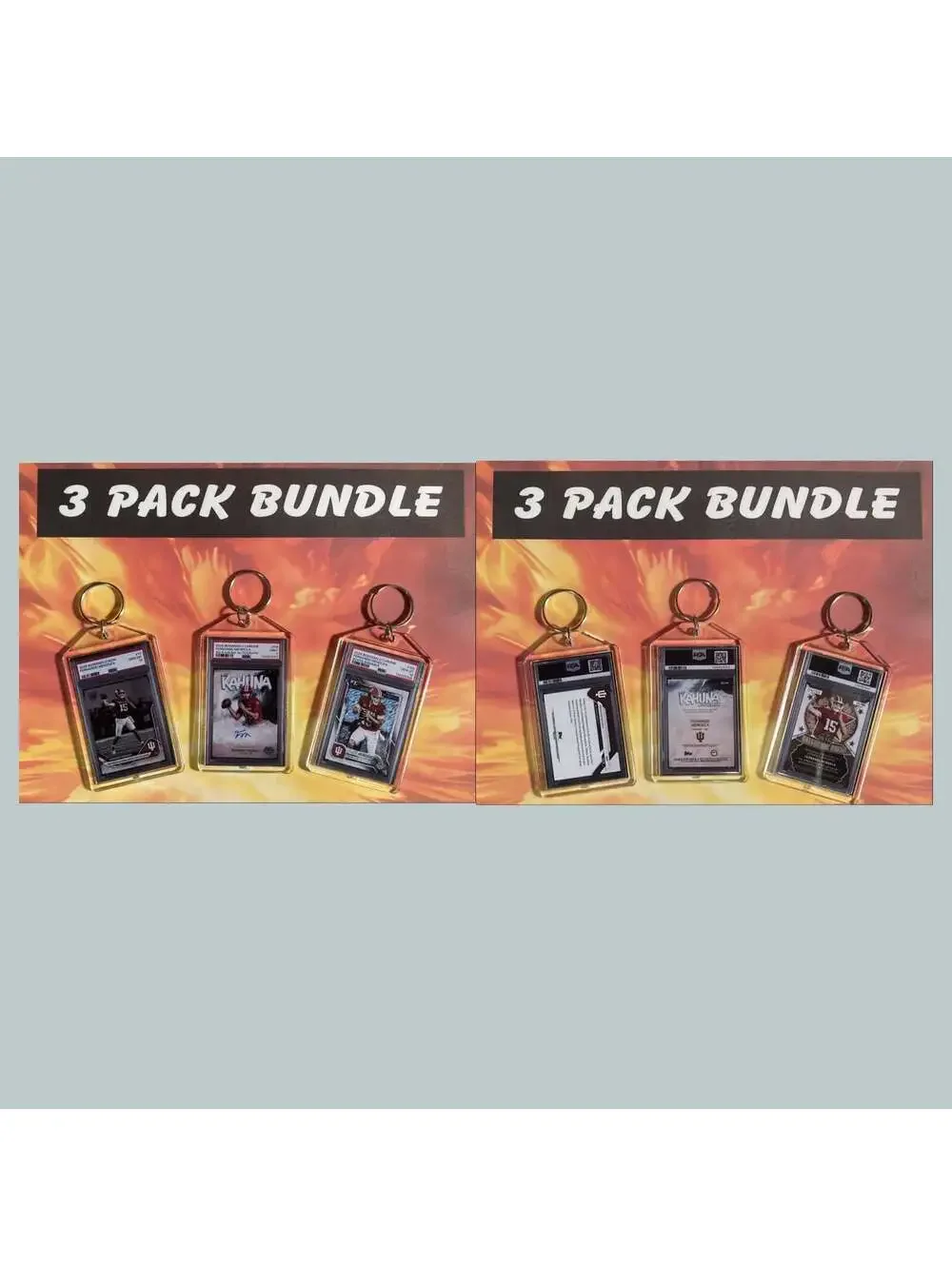 3736 Fernando Mendoza Custom Hand Made Novelty Keychains 3 Pack Bundle